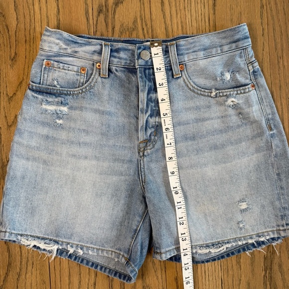 Pistola Women's Light Blue Denim Button Fly Shorts Size 25 - Picture 6 of 10